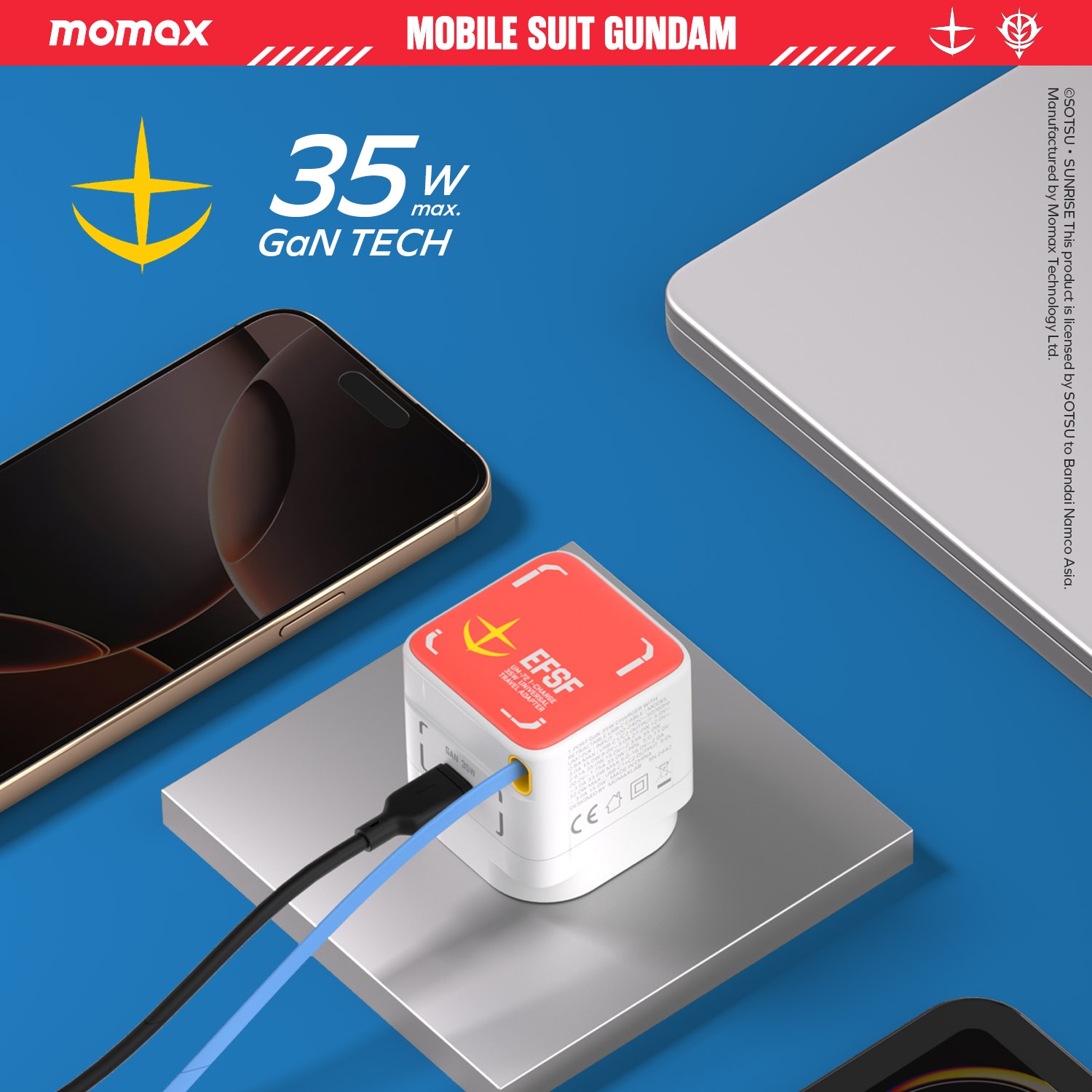 Molecule Aroma 1-CHARGE+ 1 35W GaN單輸出伸縮 USB-C線充電器 -UM72 充電器